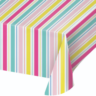 Birthday Brights Plastic Tablecovers 54" x 96"