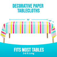 Birthday Brights Plastic Tablecovers 54
