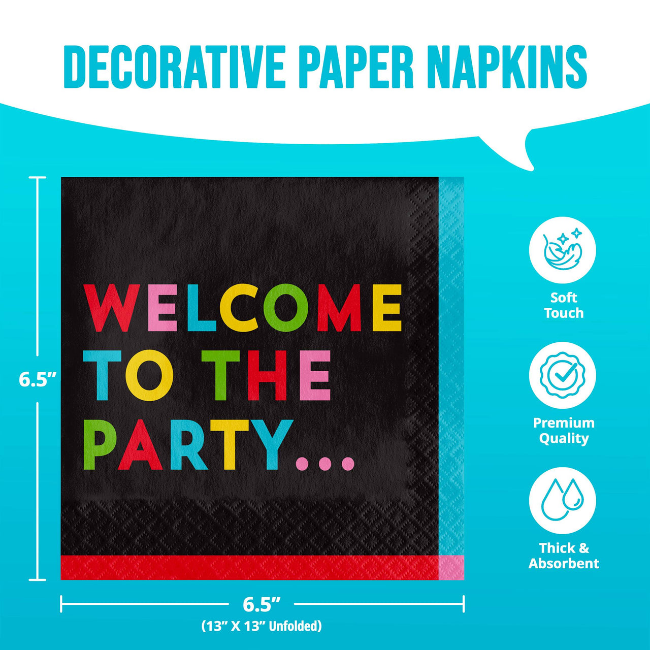 Snarky Celebration Welcome Luncheon Napkins 6.5" x 6.5"