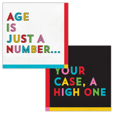 Snarky Celebration Age Luncheon Napkins 6.5" x 6.5"