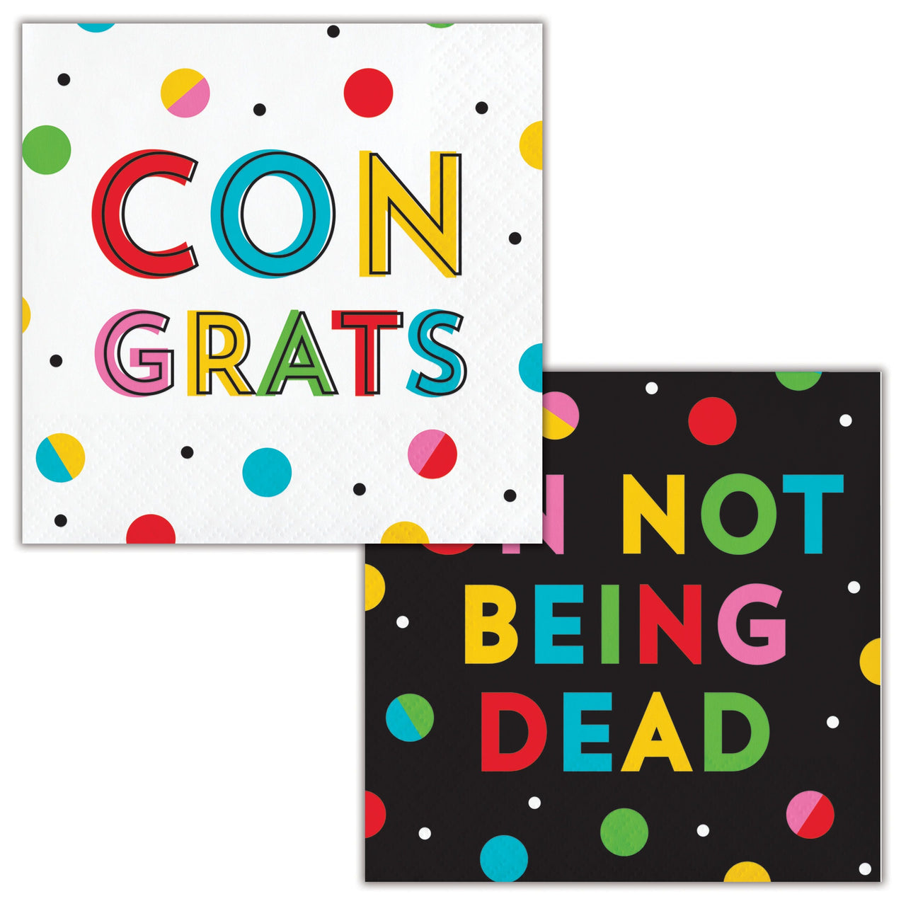 Snarky Celebration Congrats Beverage Napkins 5" x 5"