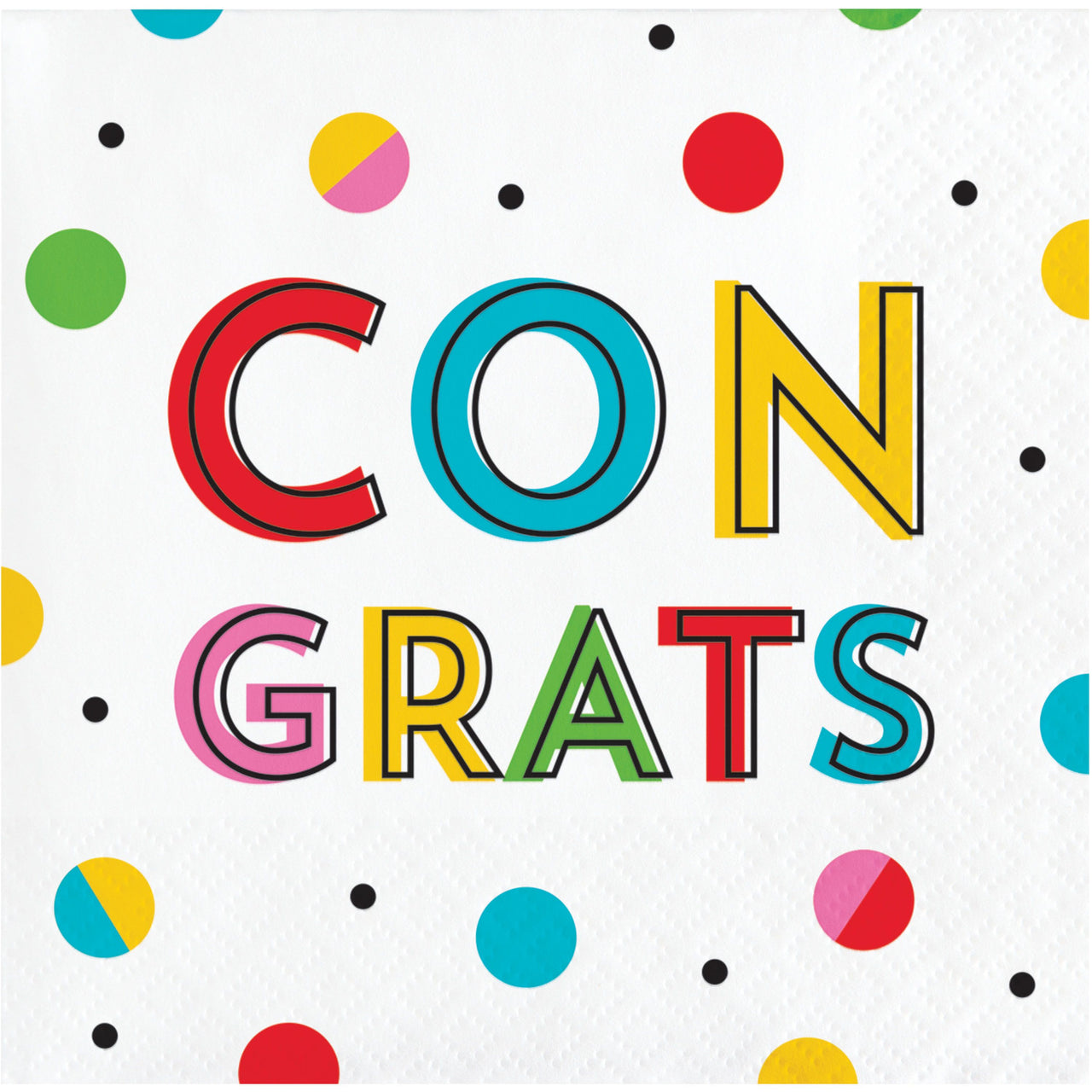 Snarky Celebration Congrats Beverage Napkins 5" x 5"