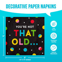 Snarky Celebration Not Old Beverage Napkins 5