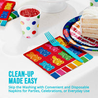Gummy Bear Bash Luncheon Napkins 6.5