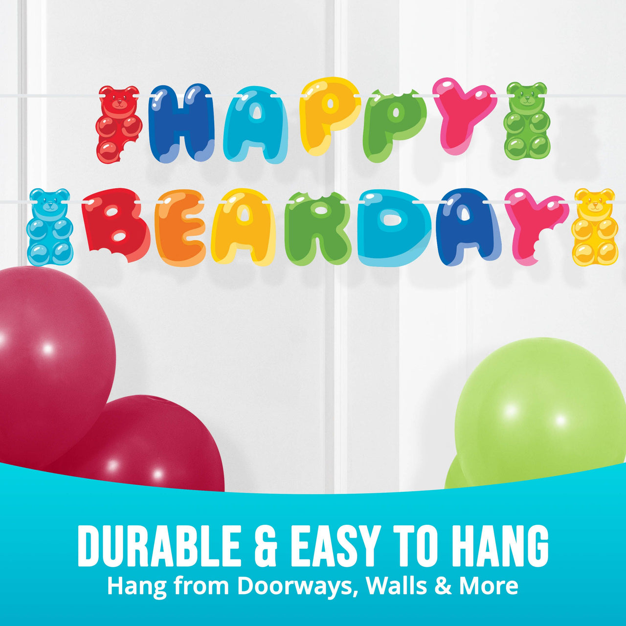 Gummy Bear Bash Party Banners