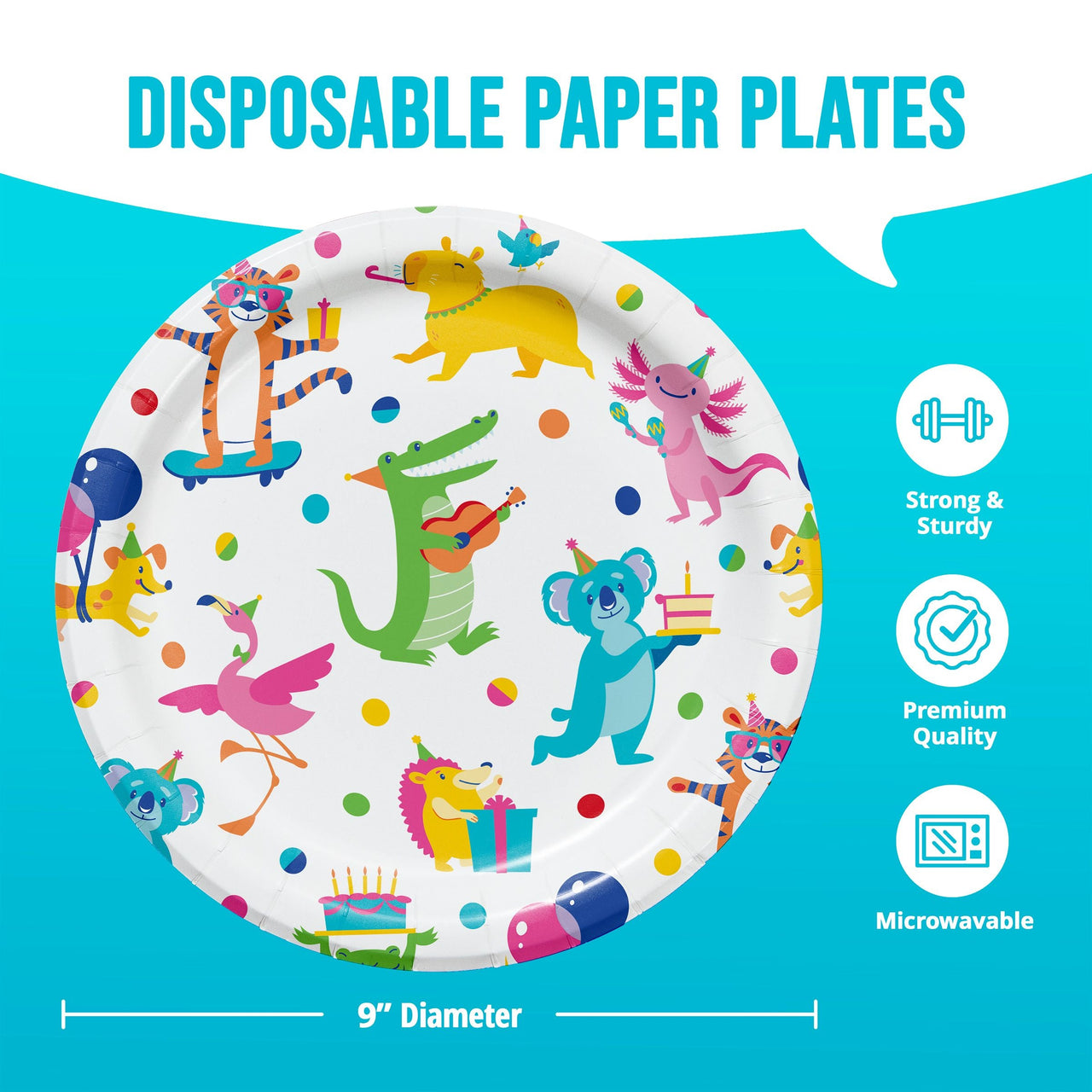 Animal Jamboree Dinner Plates 9"