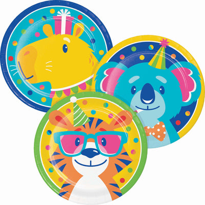 Animal Jamboree Asst Luncheon Plates 7"
