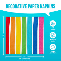 Rainbow Cheer Beverage Napkins 5