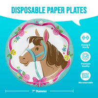 Horse Charm Luncheon Plates 7