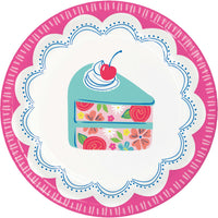 Floral Cake Asst Luncheon Plates 7
