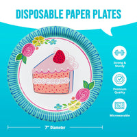 Floral Cake Asst Luncheon Plates 7