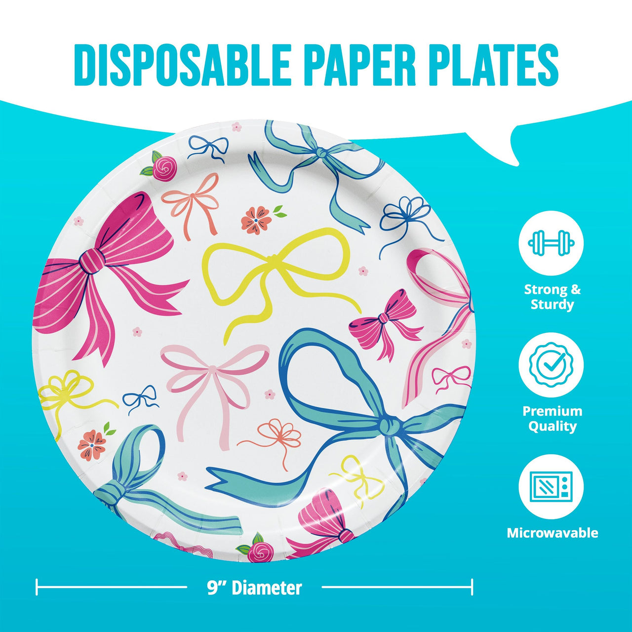 Bow Bash Dinner Plates 9"