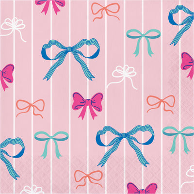 Bow Bash Luncheon Napkins 6.5" x 6.5"