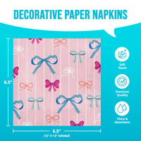 Bow Bash Luncheon Napkins 6.5