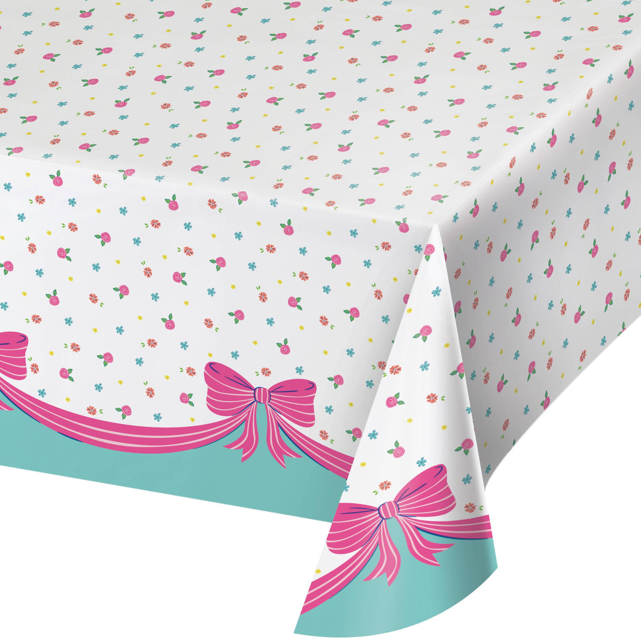 Bow Bash Plastic Tablecovers 54" x 96"