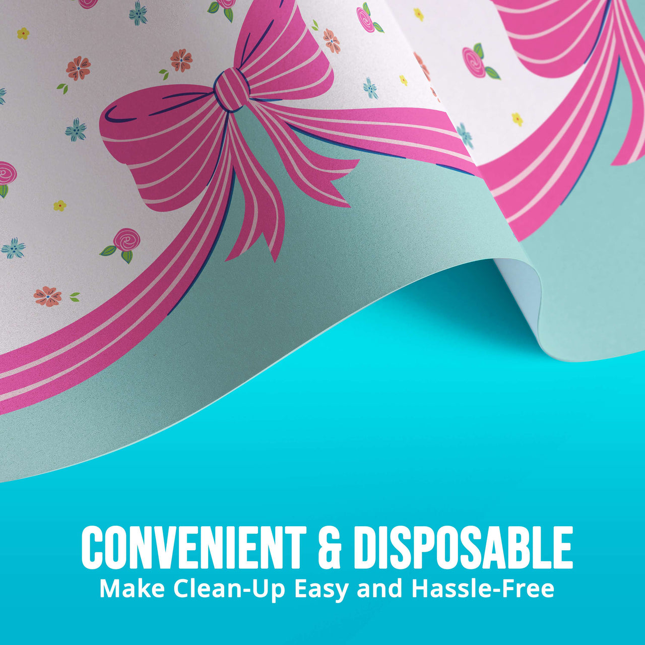 Bow Bash Plastic Tablecovers 54" x 96"