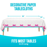 Bow Bash Plastic Tablecovers 54