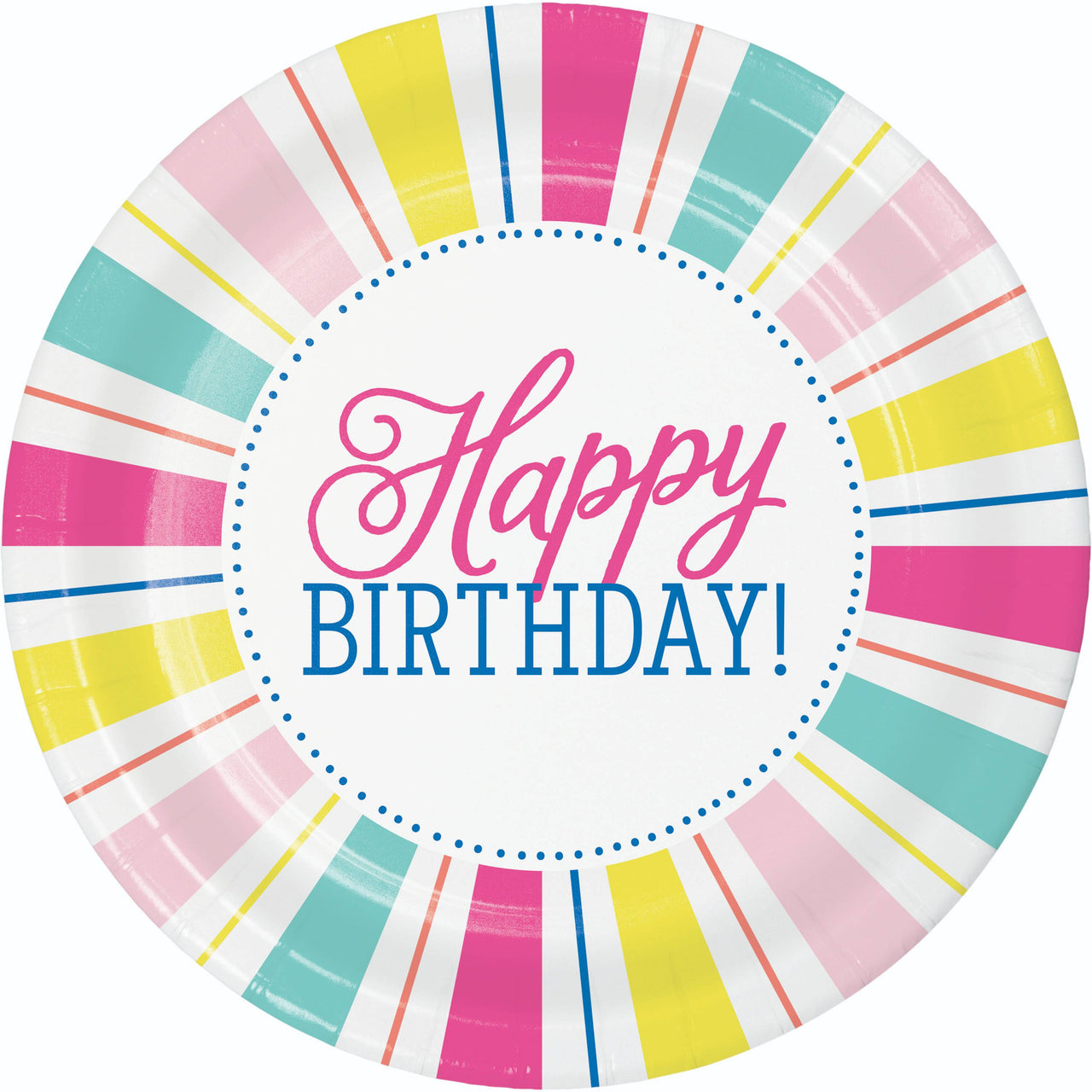 Birthday Brights Dinner Plates 9"