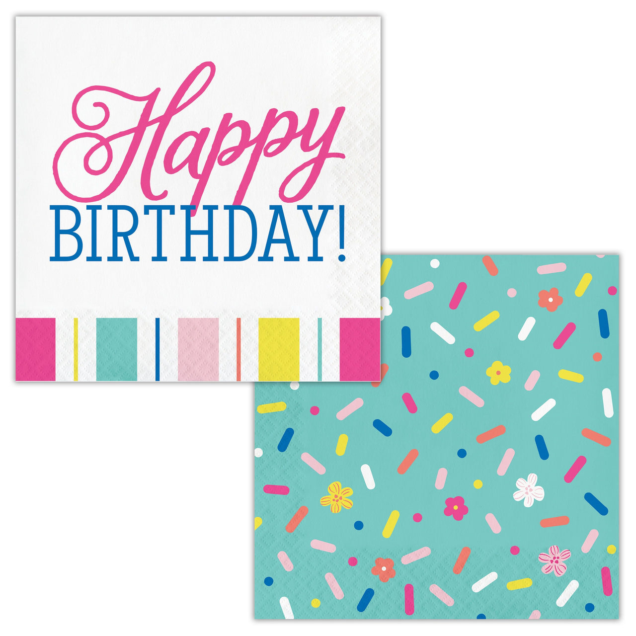 Birthday Brights Luncheon Napkins 6.5" x 6.5"