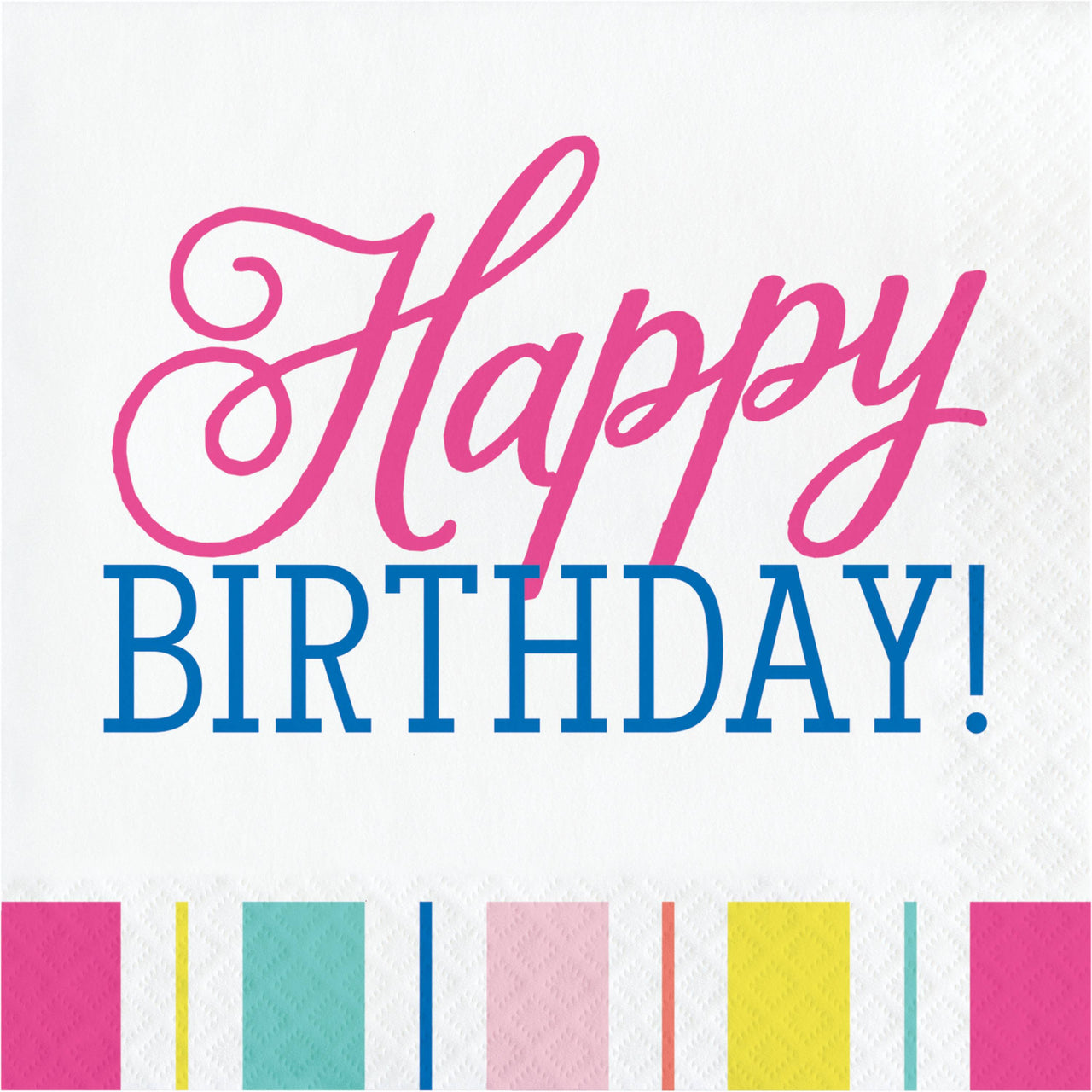 Birthday Brights Luncheon Napkins 6.5" x 6.5"