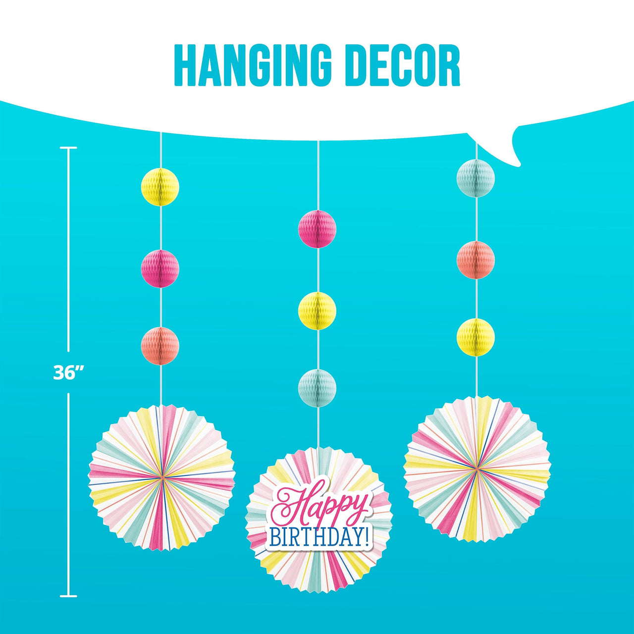 Birthday Brights Party Decorations