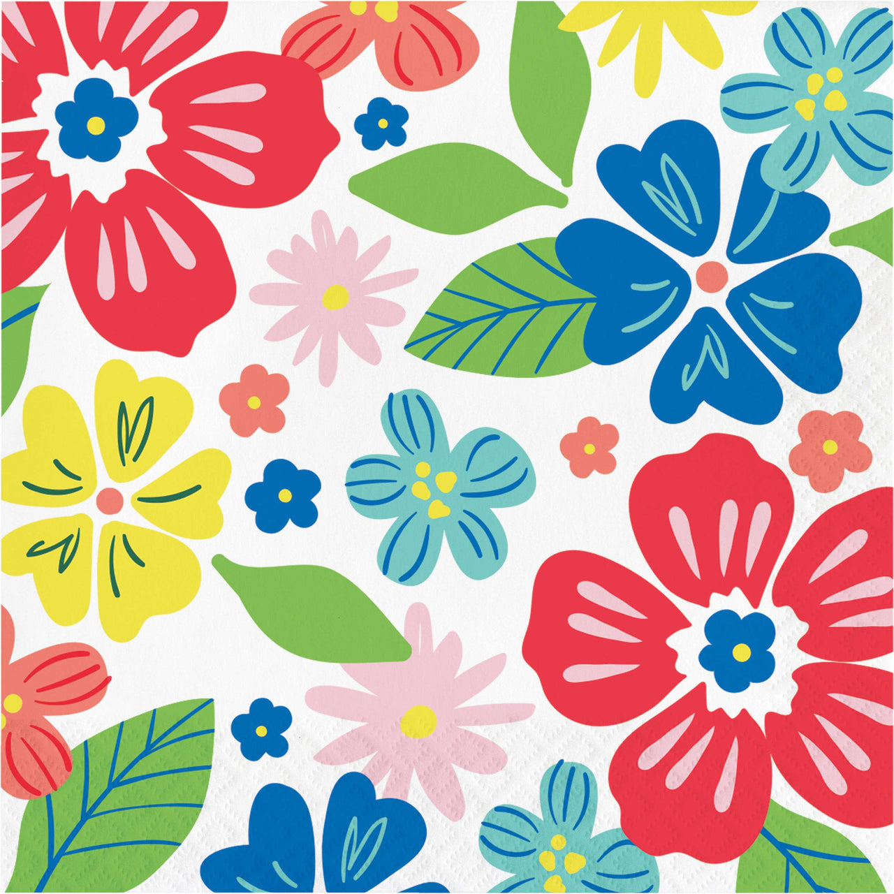 Abundant Florals Luncheon Napkins 6.5" x 6.5"