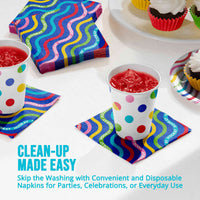 Color Waves Beverage Napkins 5