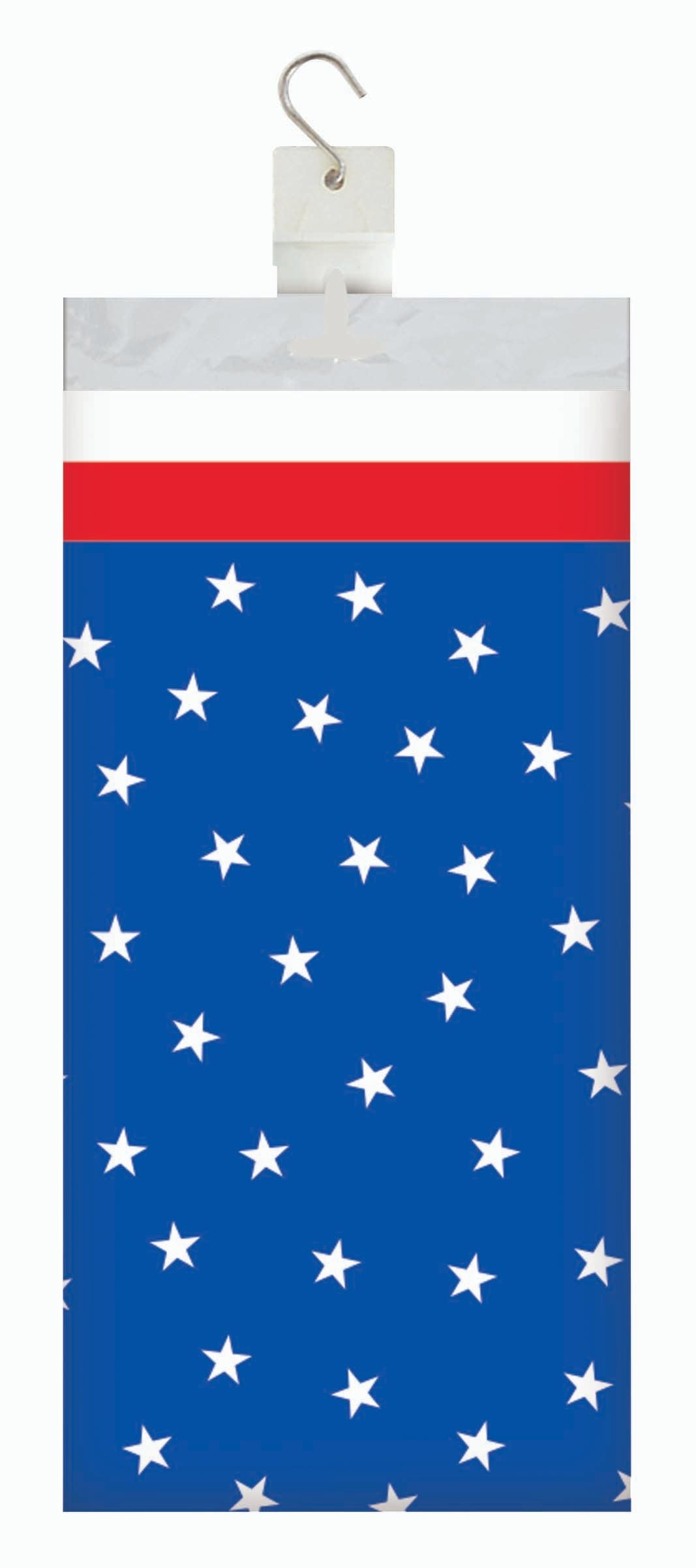 Patriotic Plastic Tablecovers 54" x 108"