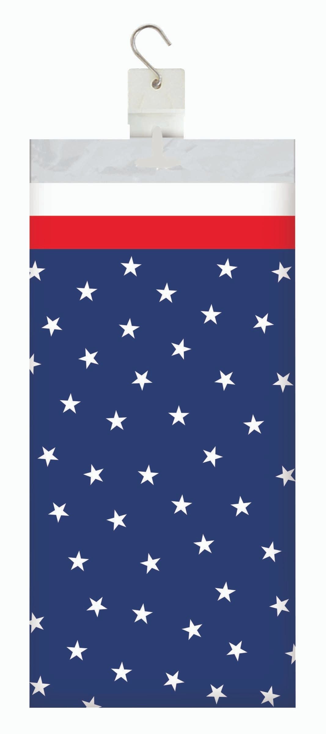 Patriotic Plastic Tablecovers 54" x 108"