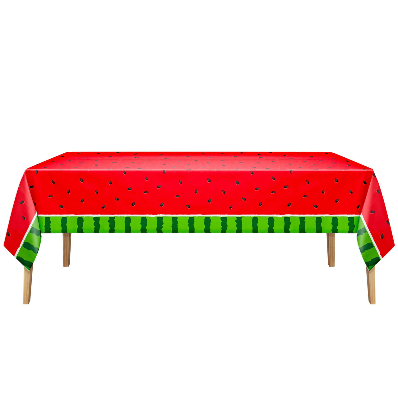 Watermelon Plastic Tablecovers 54" x 108"