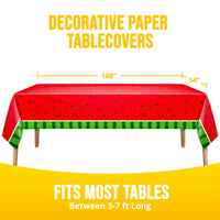 Watermelon Plastic Tablecovers 54