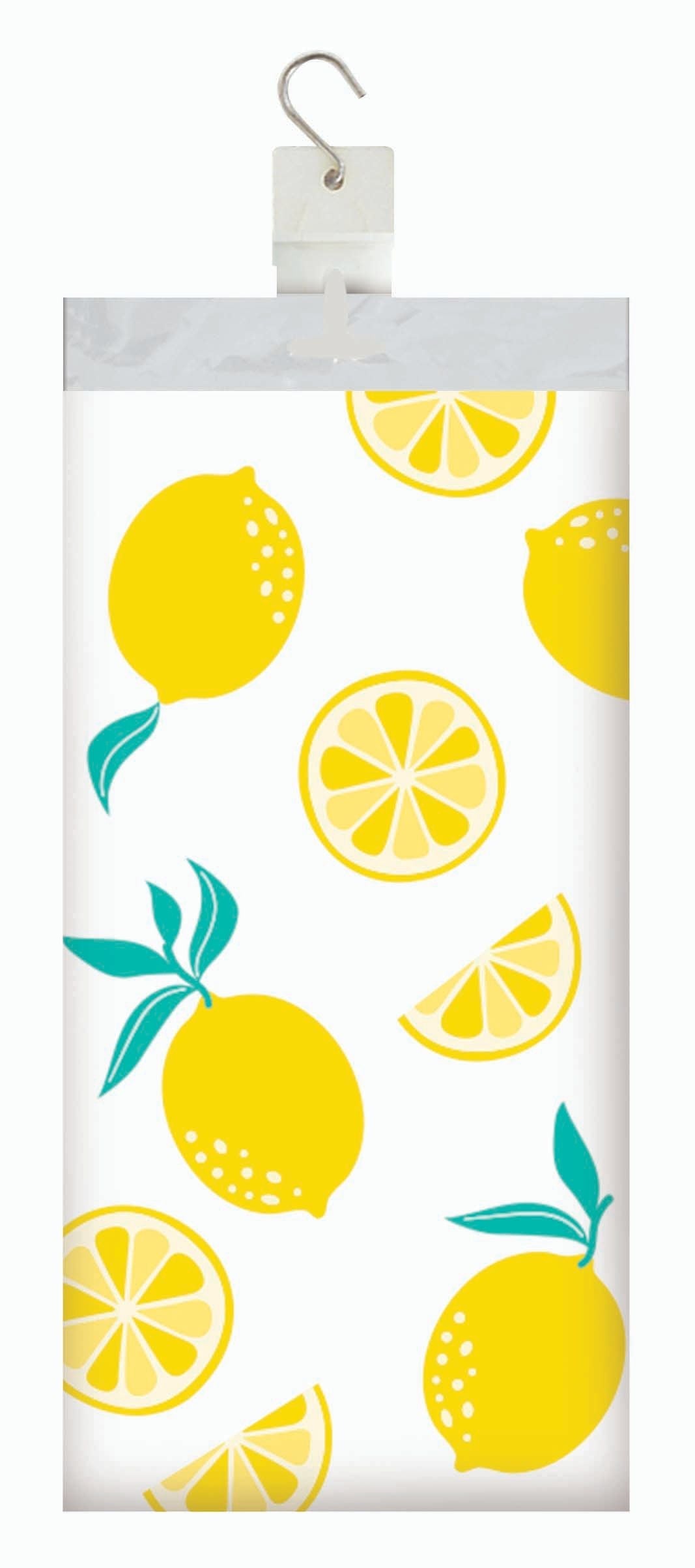 Lemons Plastic Tablecovers 54" x 108"