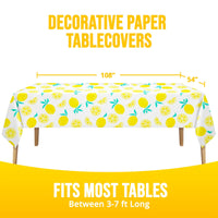 Lemons Plastic Tablecovers 54