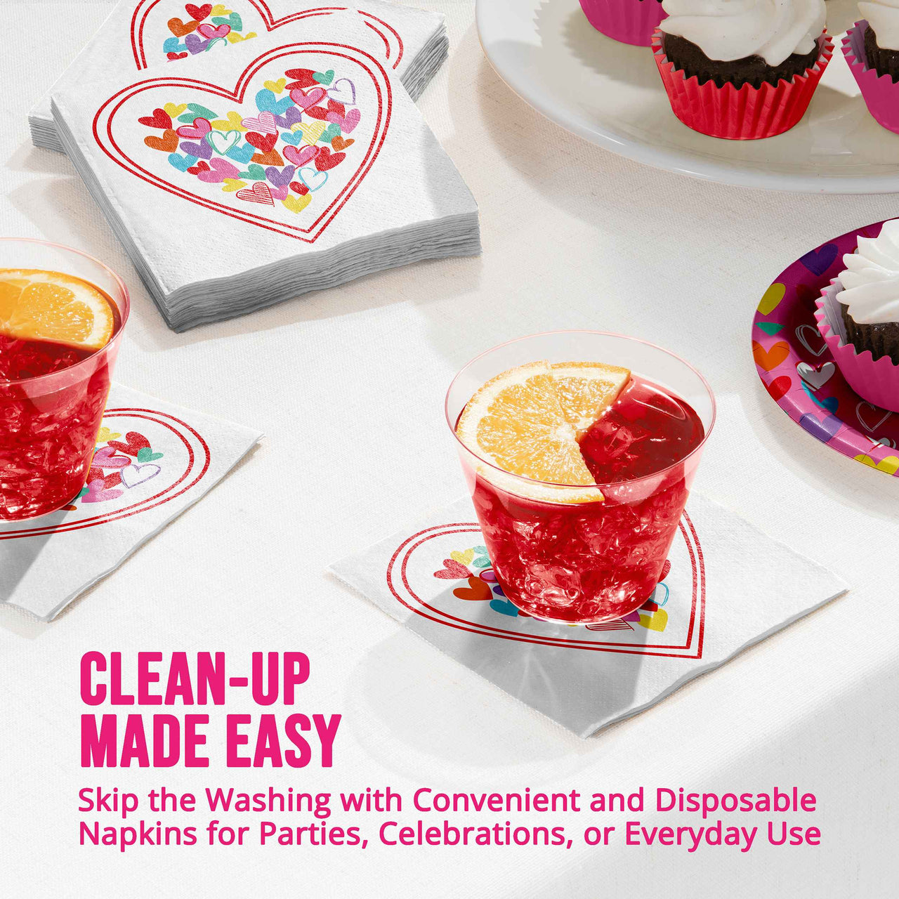 Color Crush Beverage Napkins 5" x 5"