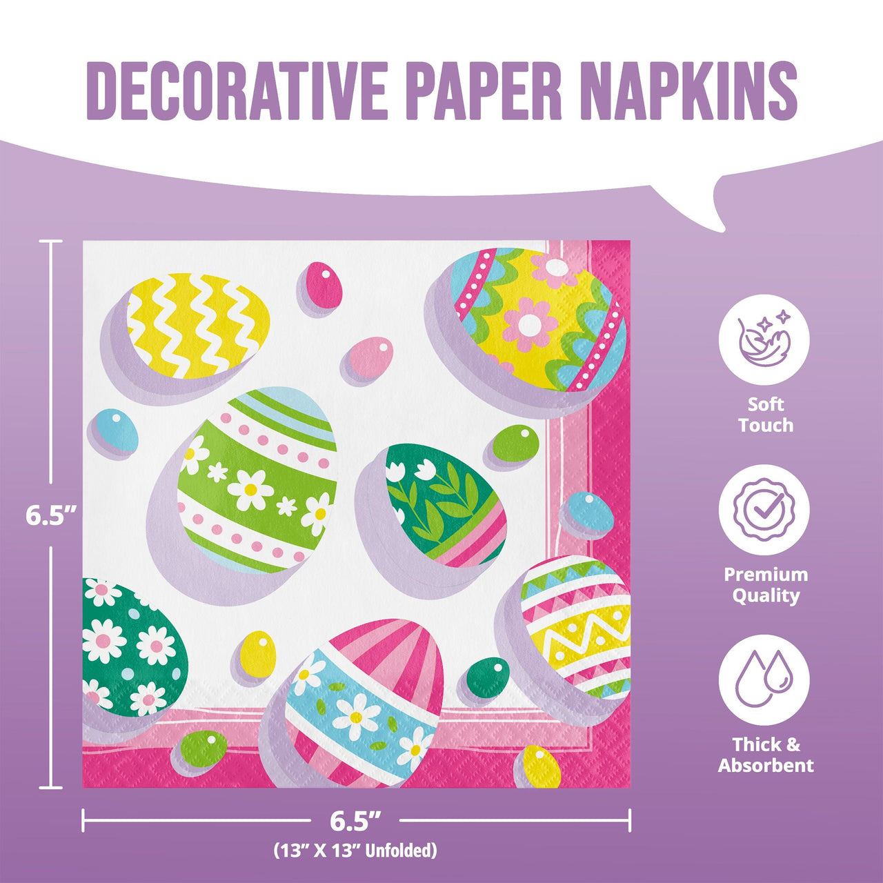 Eggsplosion Luncheon Napkins 6.5" x 6.5"