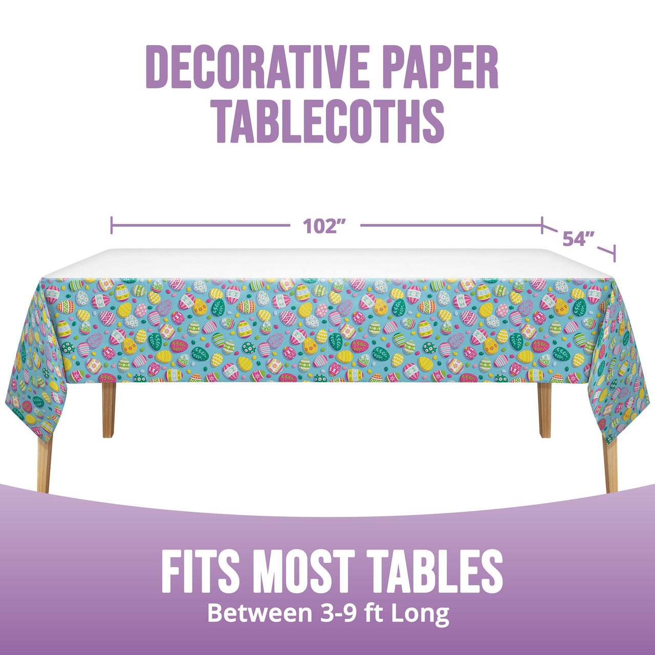 Eggsplosion Jellybean Plastic Tablecovers 54" x 96"