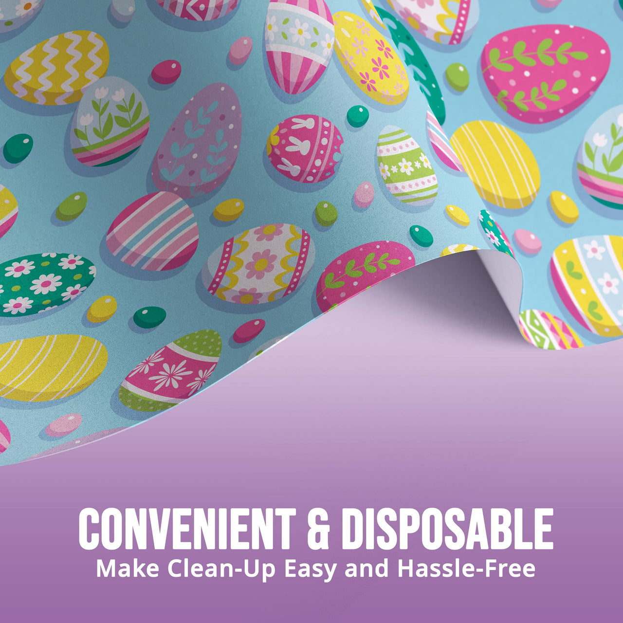 Eggsplosion Jellybean Plastic Tablecovers 54" x 96"