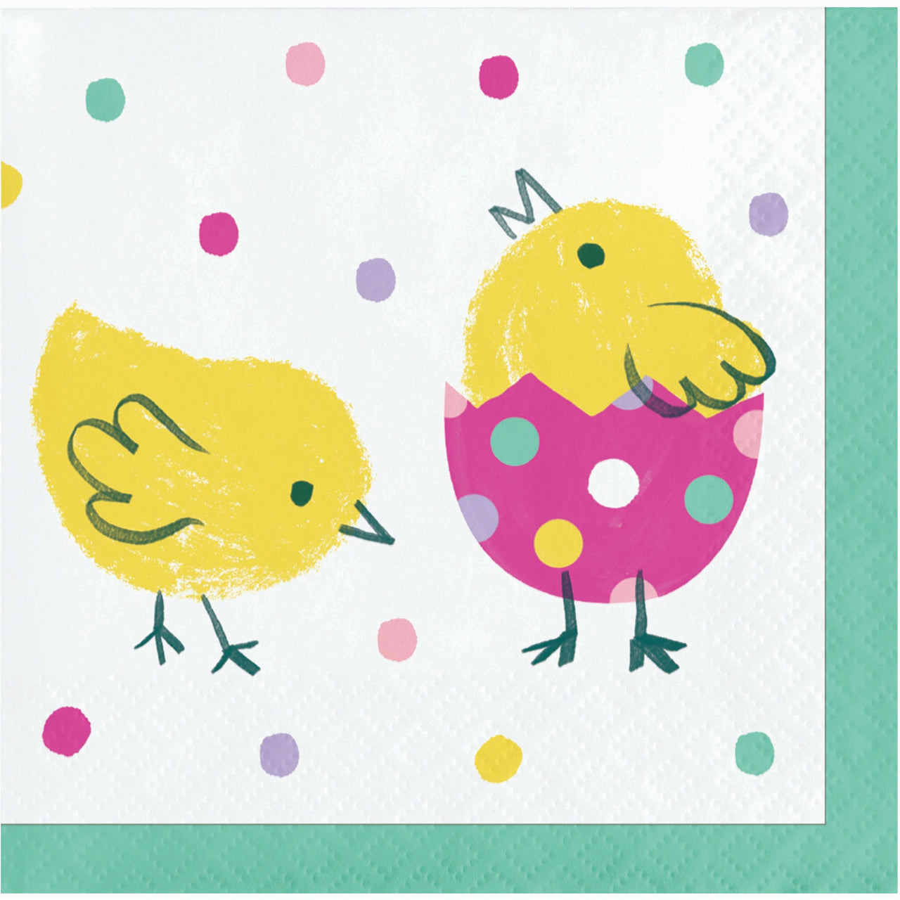 Eggstra Easter Beverage Napkins 5" x 5"
