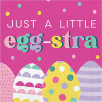 Eggstra Easter Luncheon Napkins 6.5