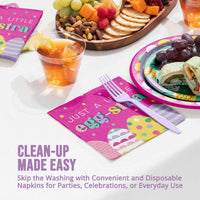 Eggstra Easter Luncheon Napkins 6.5