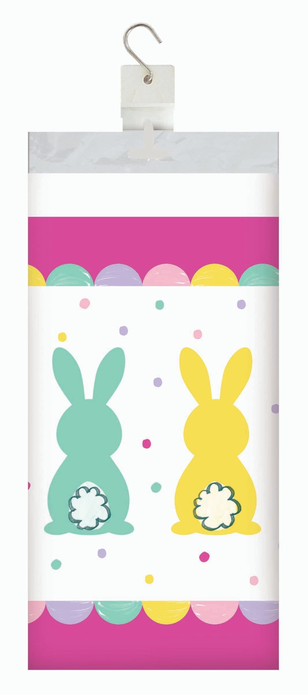 Eggstra Easter Plastic Tablecovers 54" x 96"