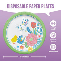 Easter Meadow Bunny Luncheon Plates 7