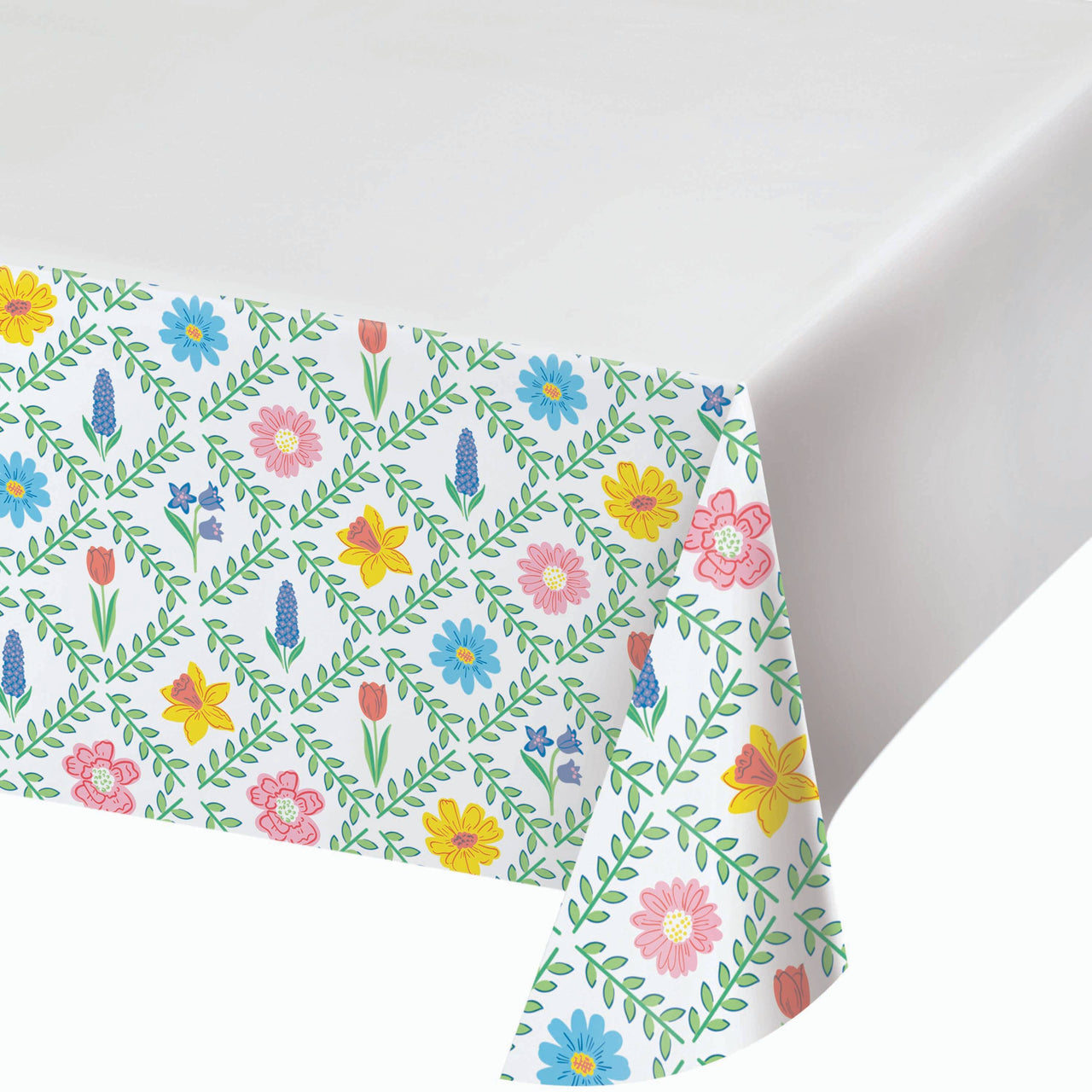 Easter Meadow Plastic Tablecovers 54" x 96"