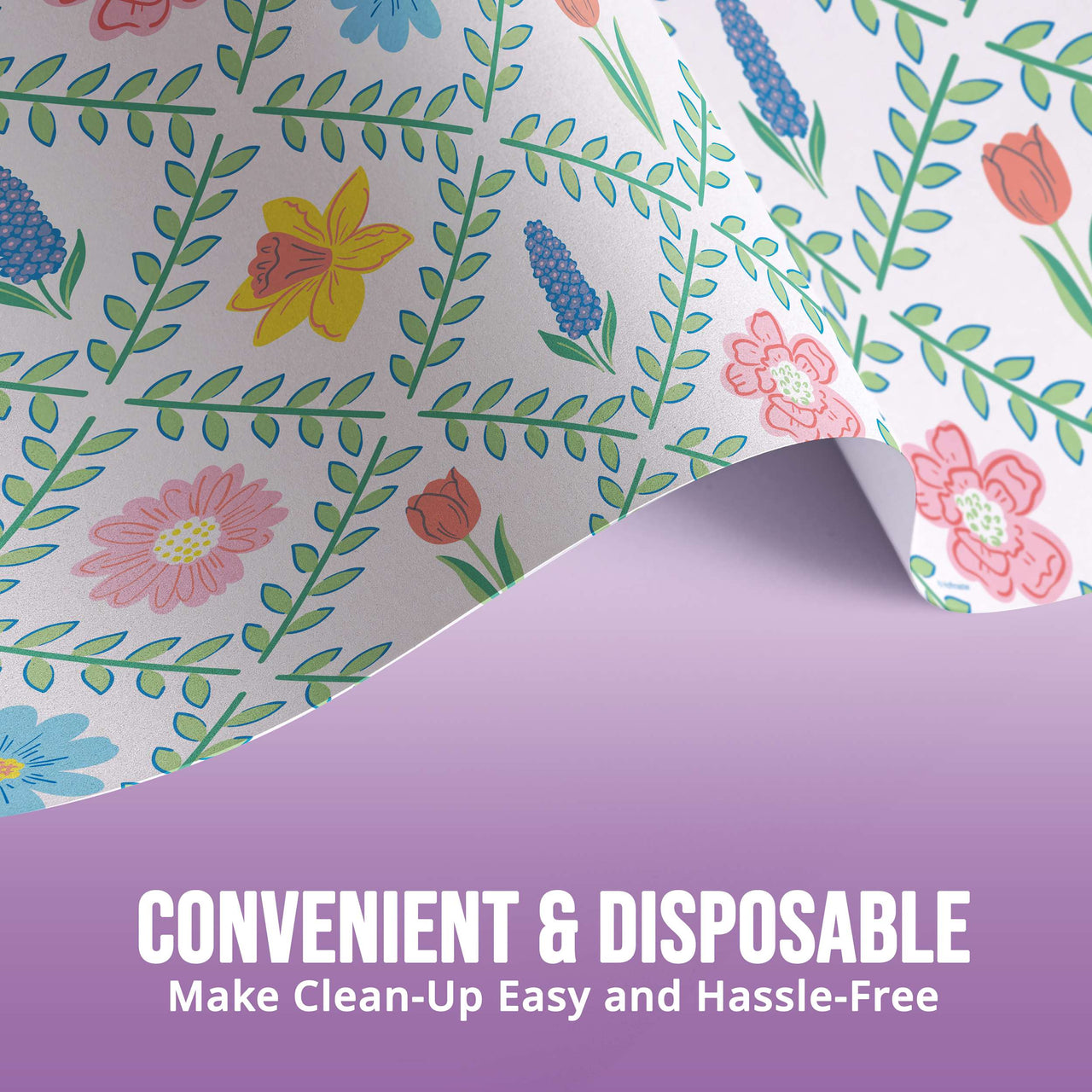 Easter Meadow Plastic Tablecovers 54" x 96"