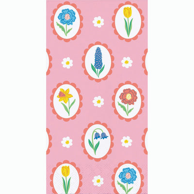 Easter Meadow Floral Guest Towels 7.75" x 4.5"