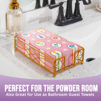 Easter Meadow Floral Guest Towels 7.75