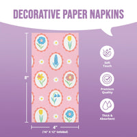 Easter Meadow Floral Guest Towels 7.75
