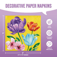 Garden Glow Beverage Napkins 5