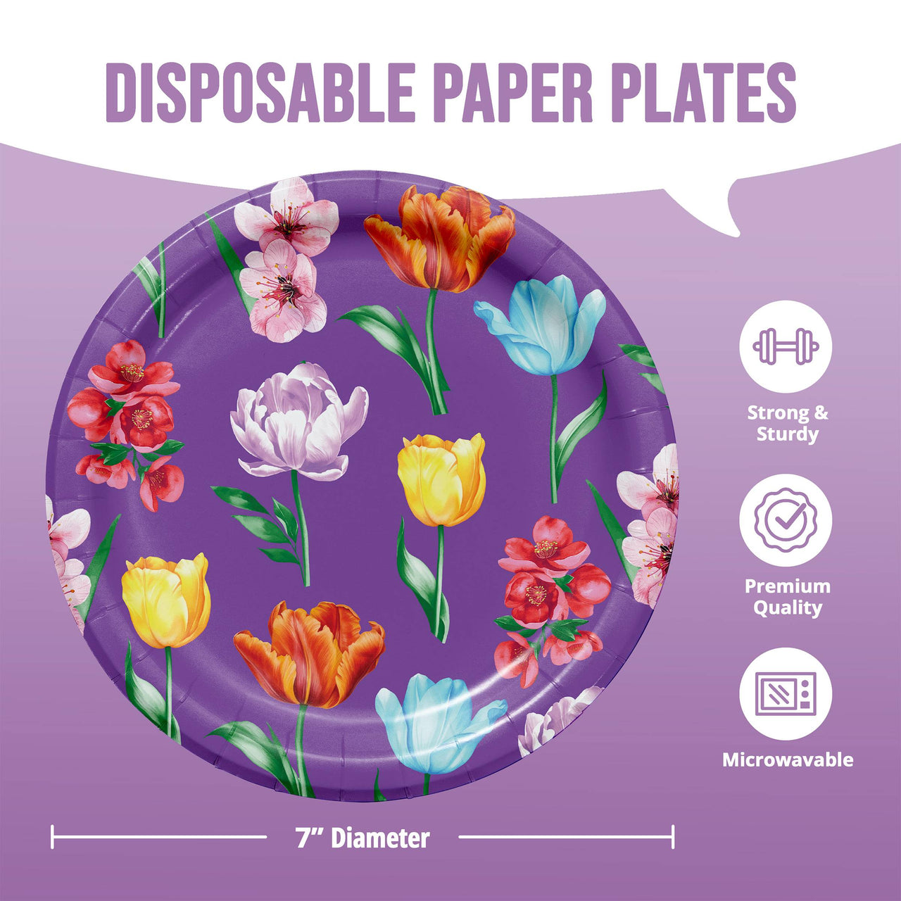 Garden Glow Luncheon Plates 7"