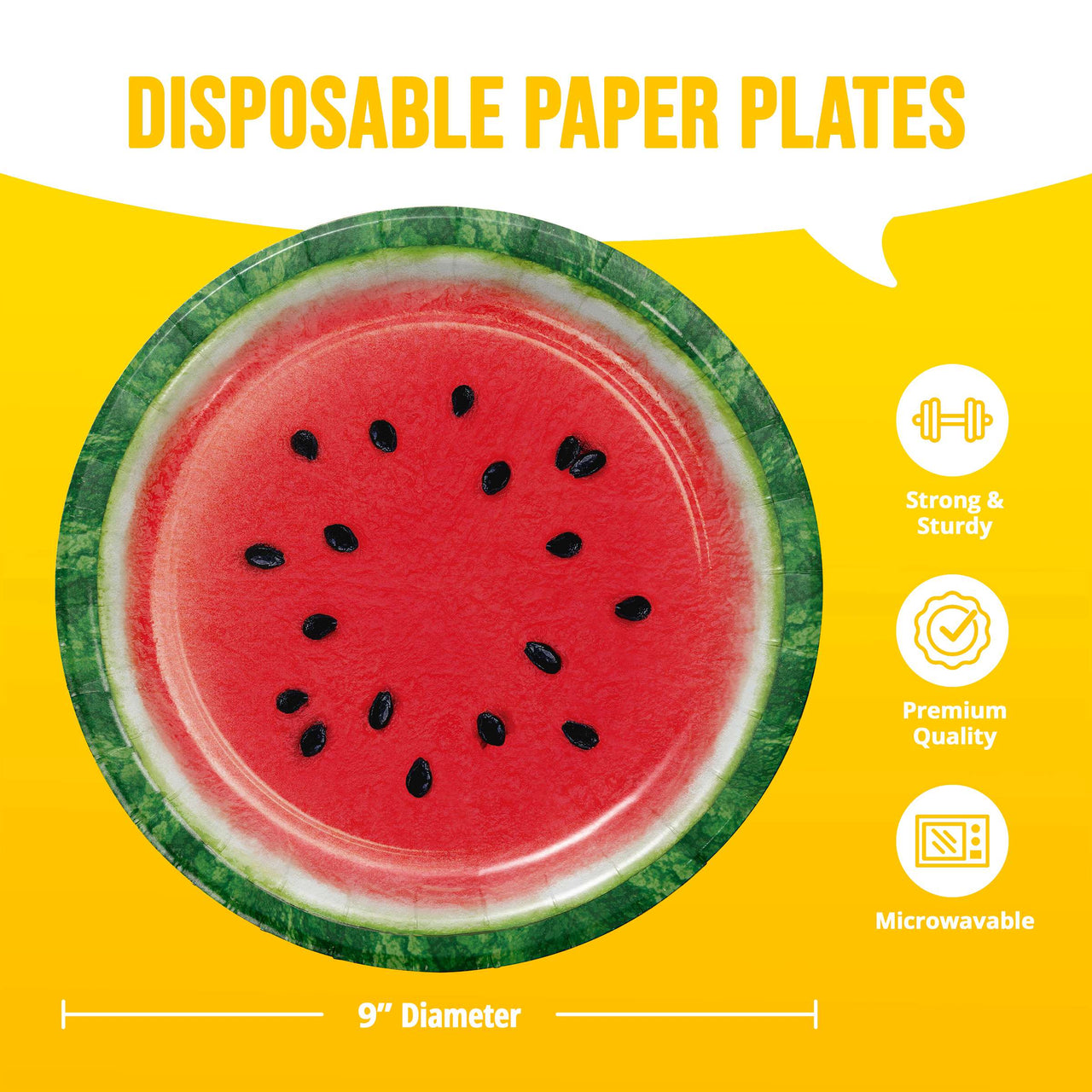 Summer Slice Dinner Plates 9"